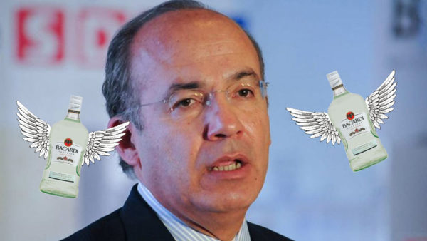 Felipe Calderón le condonó impuestos a Bacardí