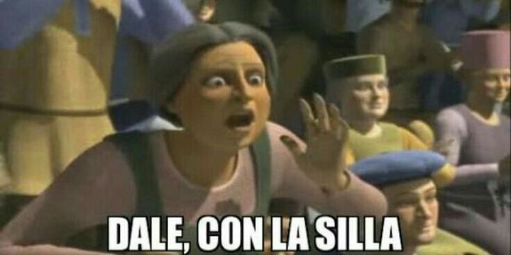 Dale con la silla Shrek meme