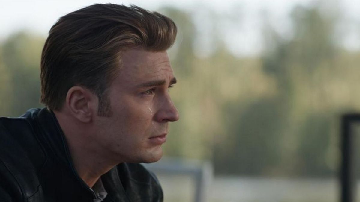 Captain America crying Avengers Endgame