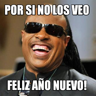 Meme año nuevo Stevie Wonder