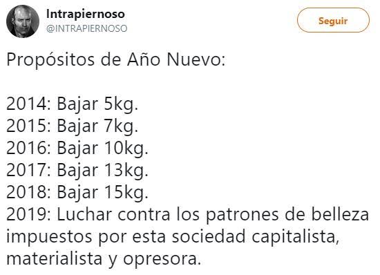 Meme Propósitos de Año Nuevo