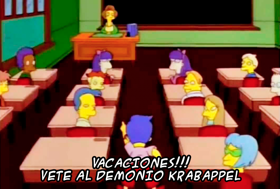 Vacaciones milhouse vete al demonio meme