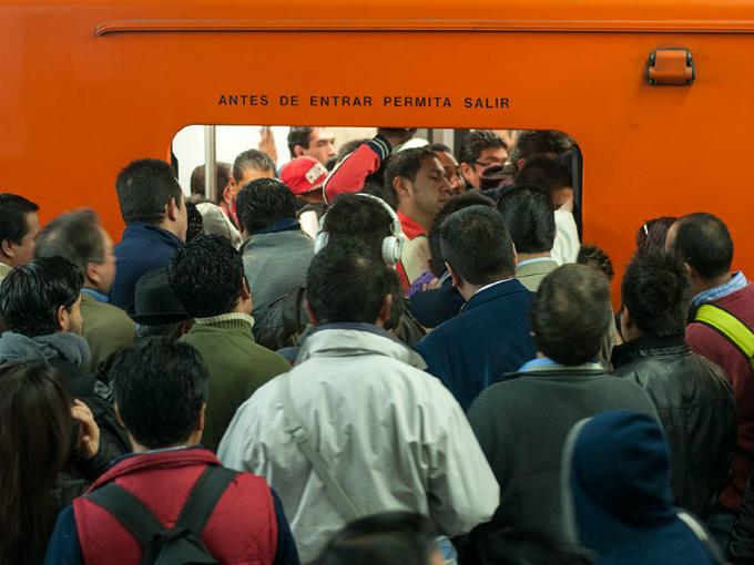 Metro cdmx atascado