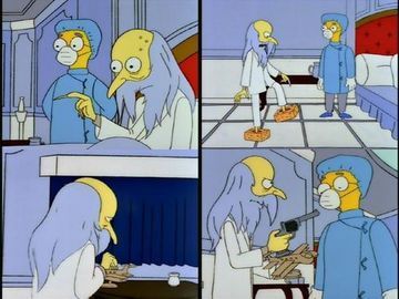 Señor Burns ermitaño