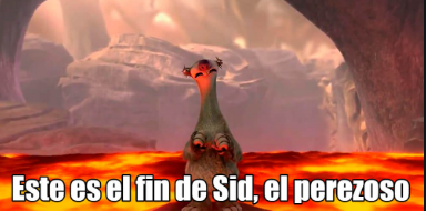 este es el fin de Sid el perezoso meme