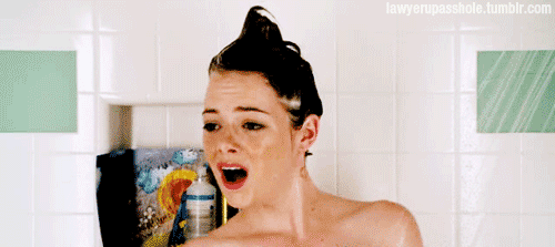 Emma Watson shower gif