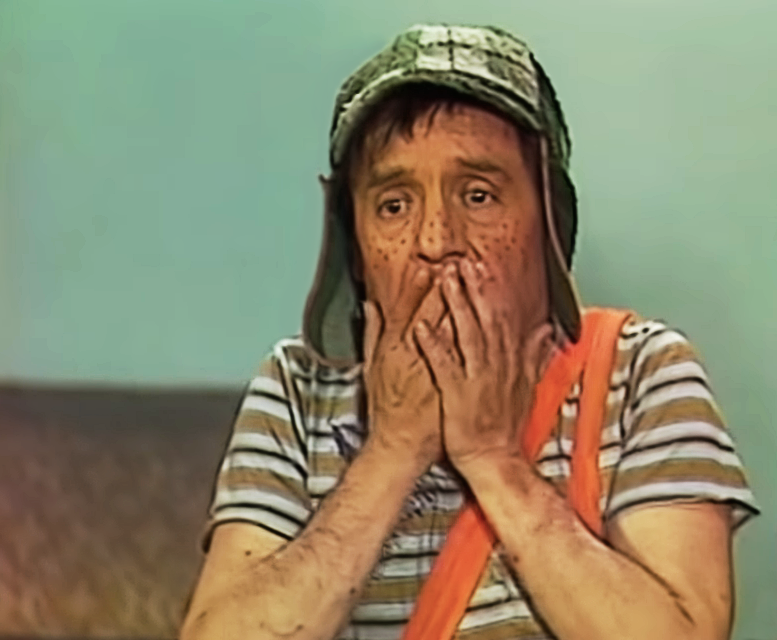 el chavo asustado