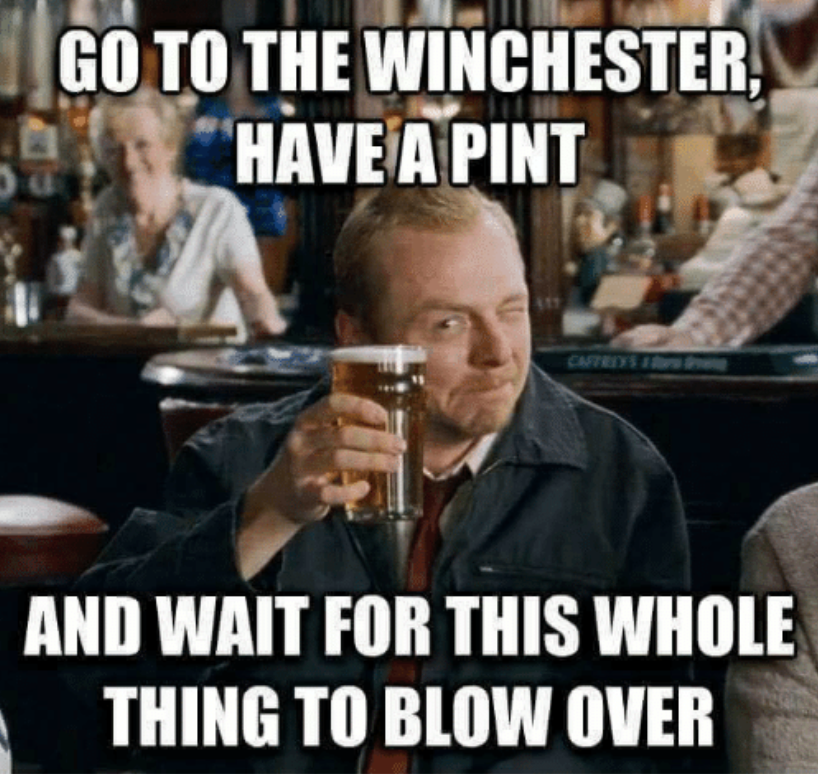 shaun of the dead go to the winchester