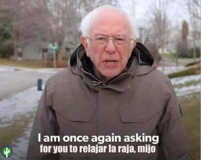 Bernie Sanders Meme I am once again asking