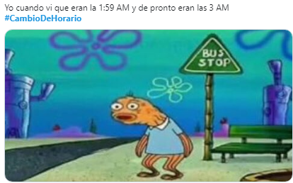 cambio de horario meme