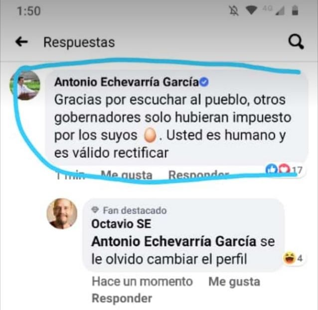 COMENTARIO Gobernador DEFORMA 