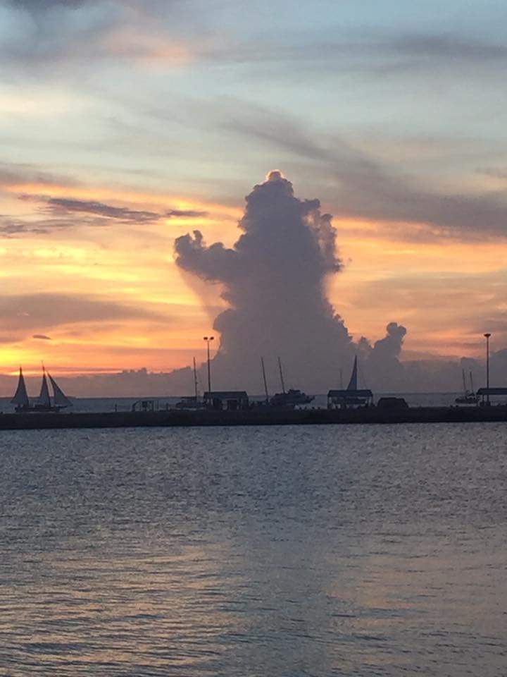 godzilla cloud sunset