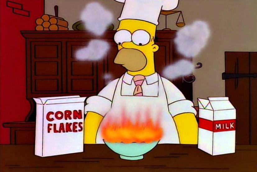 homero cereal fuego