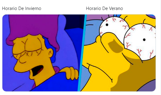 horario de verano meme