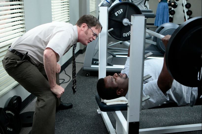 dwight schrute gym for muscles the office
