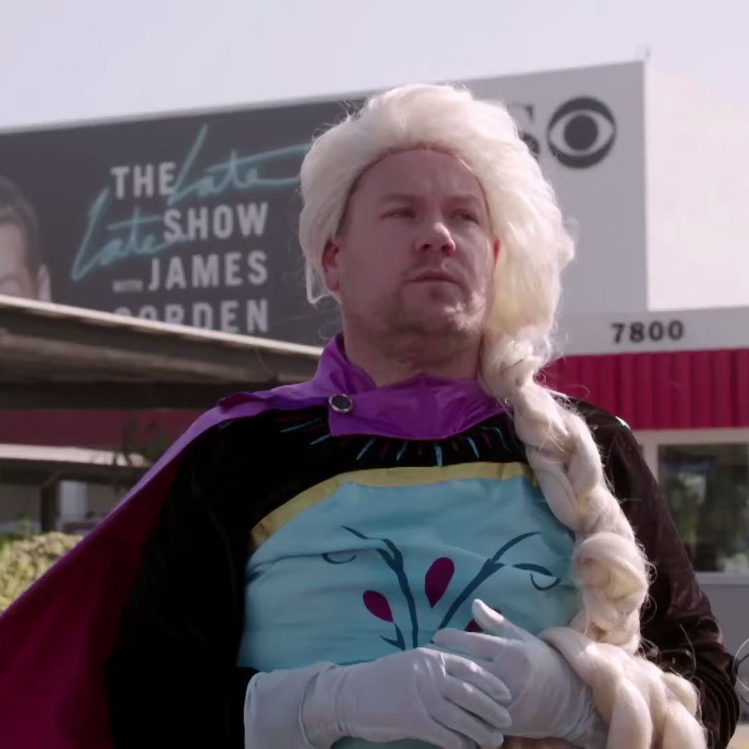 James Corden Elsa Frozen