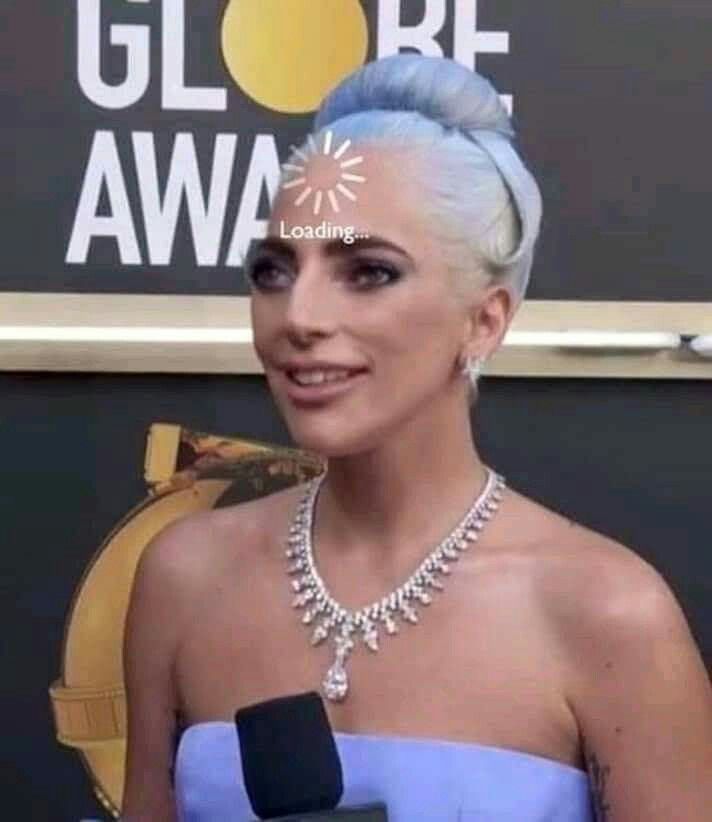 lady gaga loading meme