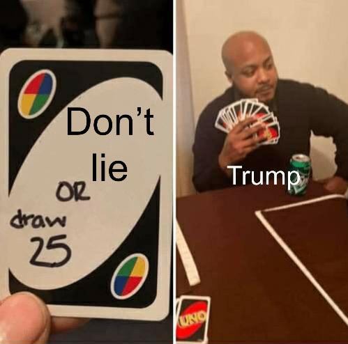 Donald Trump playing Uno