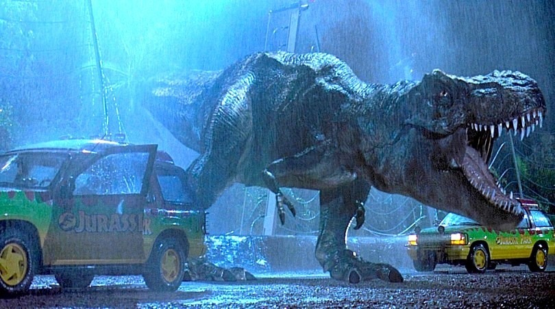 t-rex jurassic park 1993