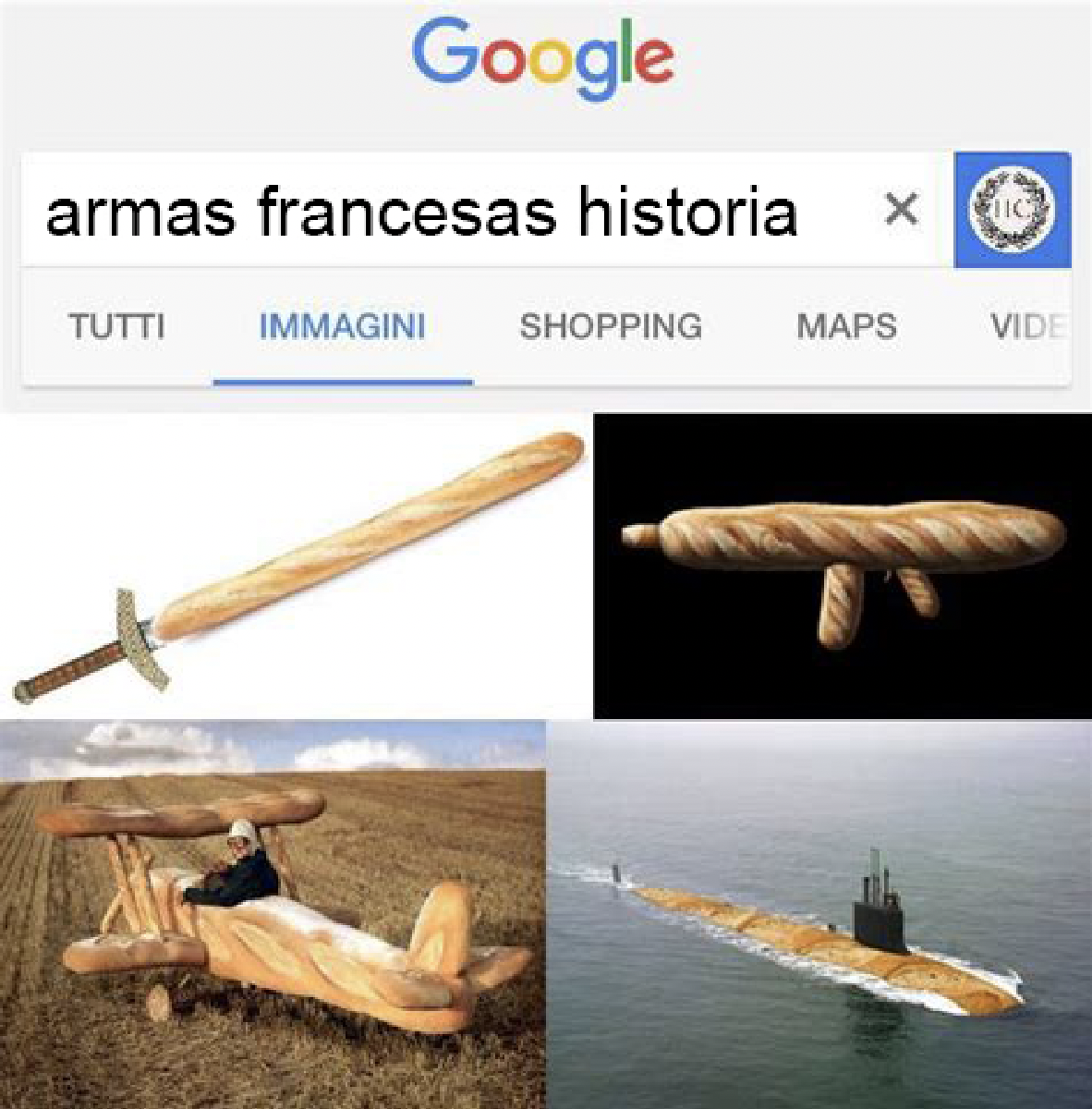 Armas francesas meme