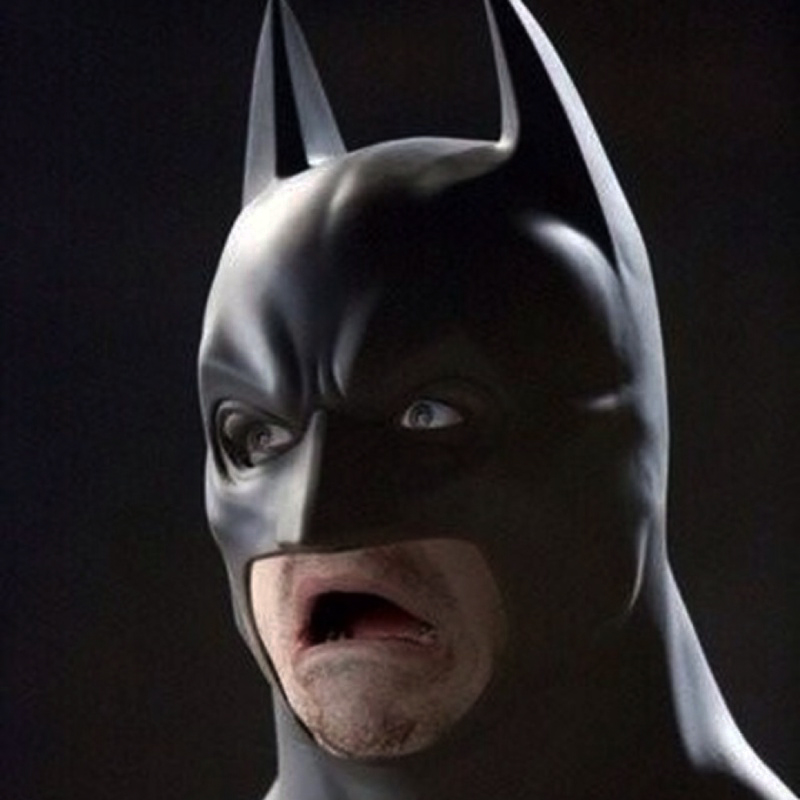 Batman Scared Funny Face