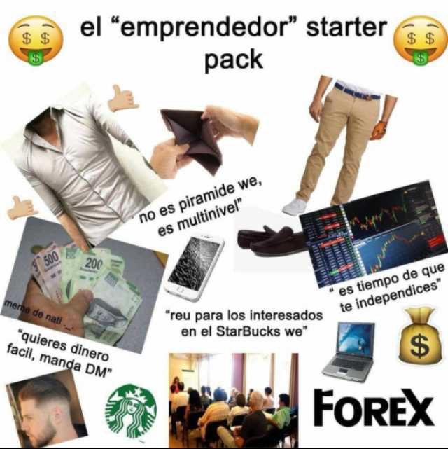 emprendedor multinivel starter pack meme