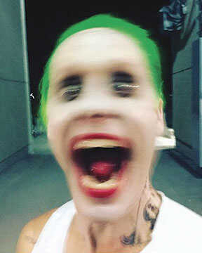 jared leto joker selfie