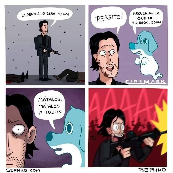 John Wick meme cartoon