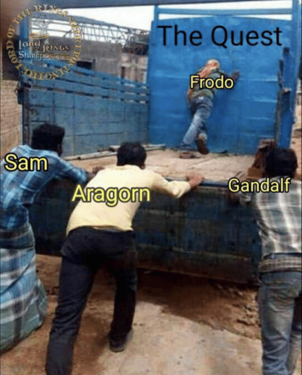 El Señor de los Anillos meme Frodo Gandalf