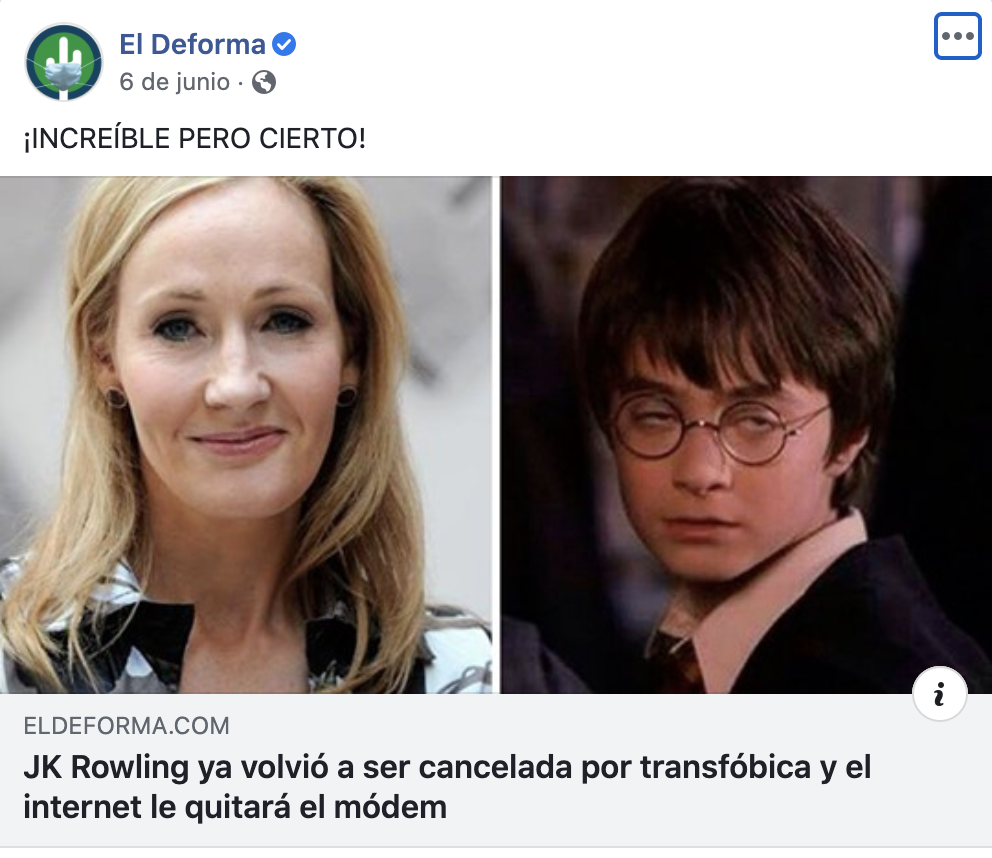 J.K. Rowling El Deforma Nota Harry Potter