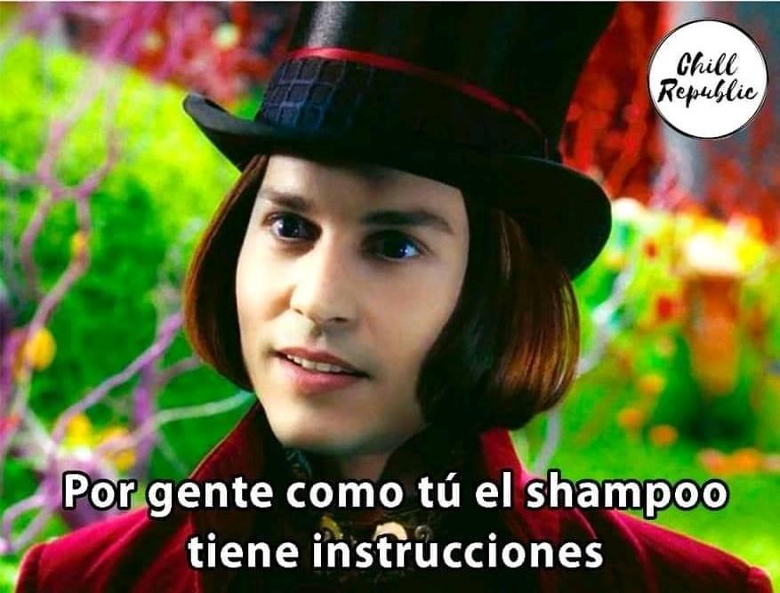 Willy Wonka meme shampoo