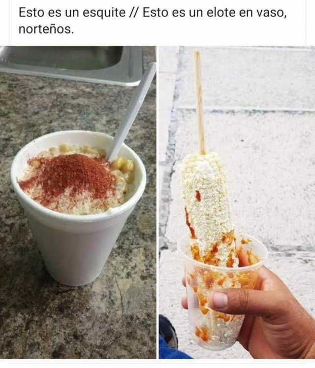 elote en vaso meme //nota platillos