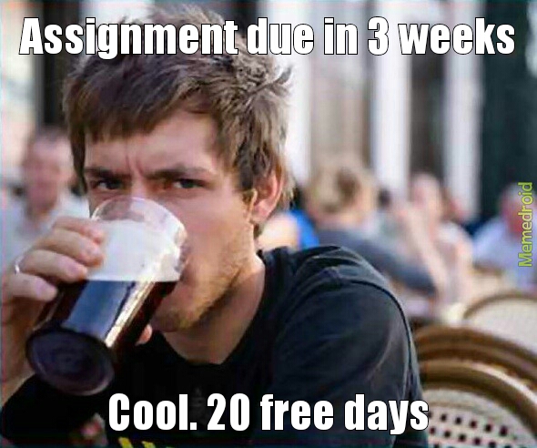 lazy student meme