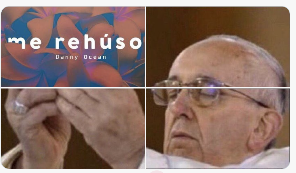 Me Rehuso Papa Francisco Meme