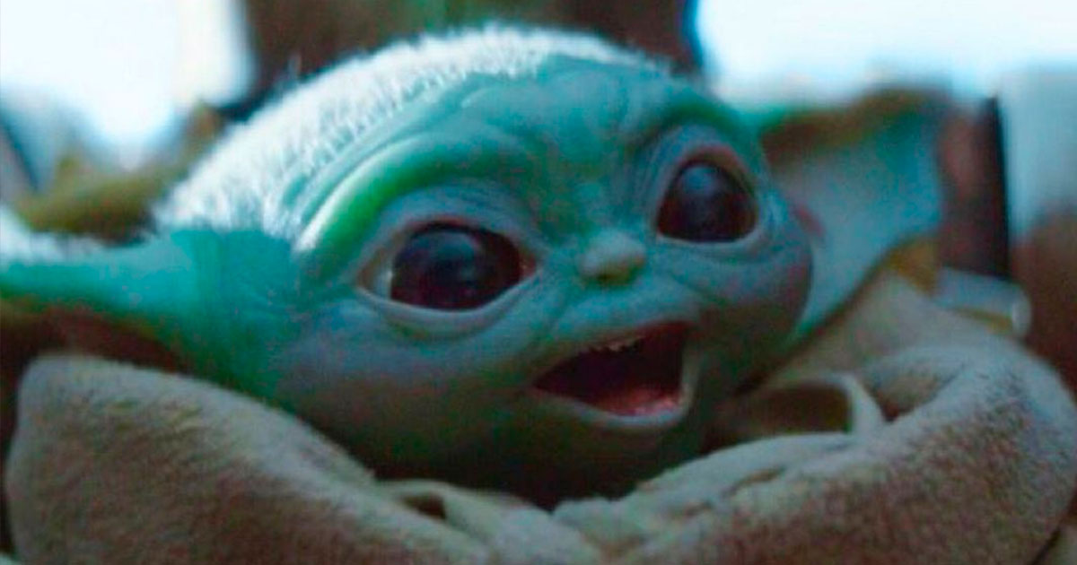 baby yoda smile