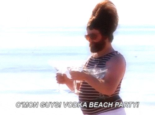 zach galifianakis beach vodka