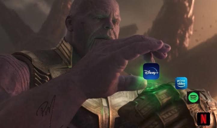 disney plus meme streaming thanos