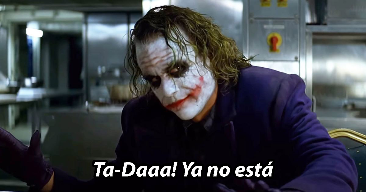 Joker Meme Ya no está