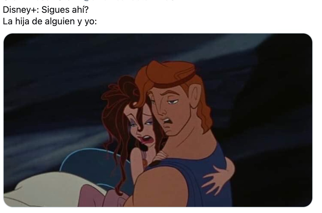 disney+ hércules la hija de alguien meme