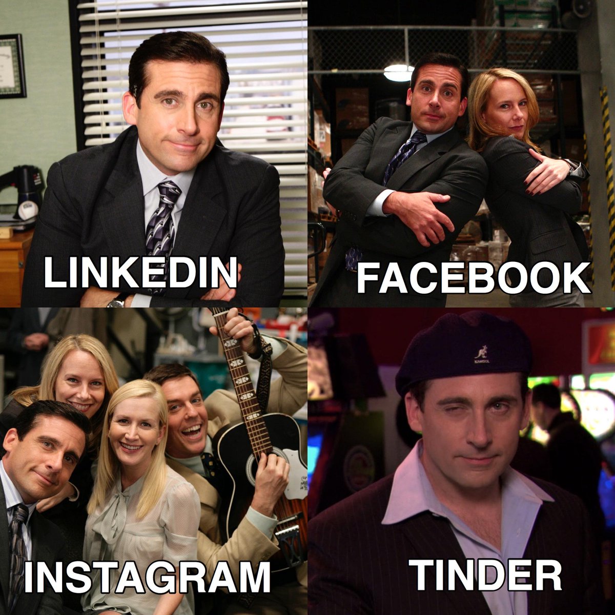 tinder michael scott meme