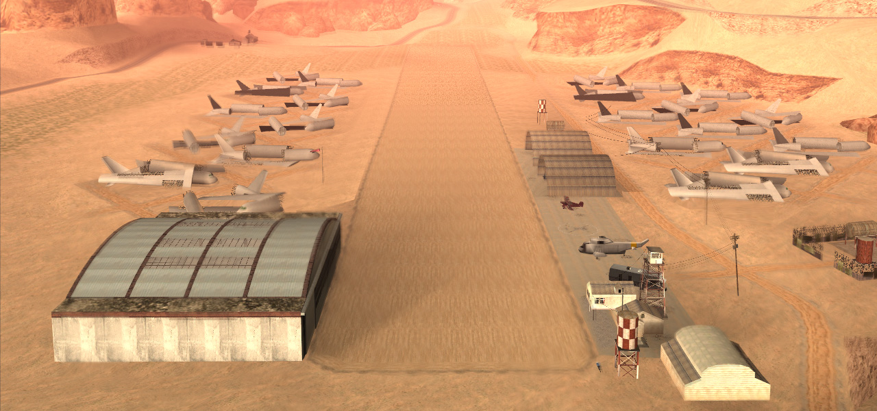 gta san andreas airport desert