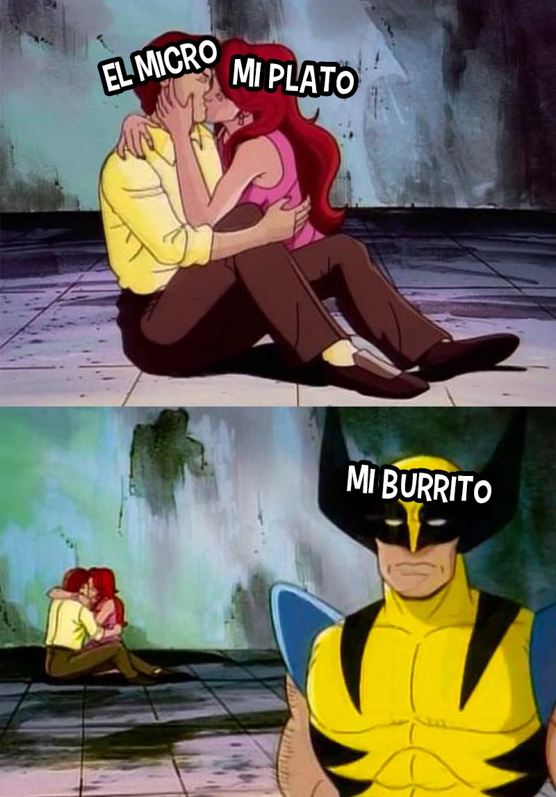 microondas burrito meme comida